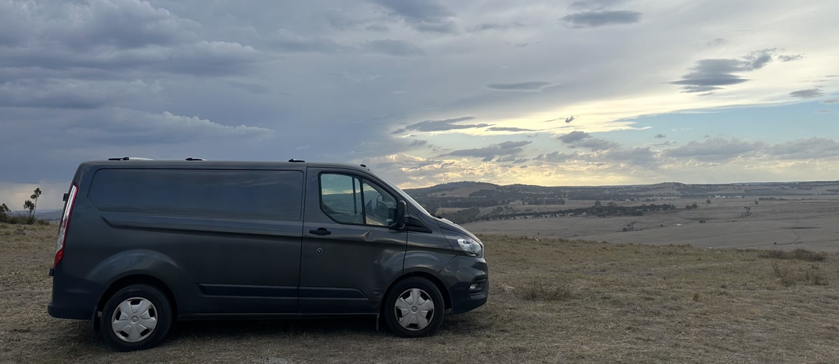 Mobile sound van for commercial shoot - professional location audio gear transport setup.