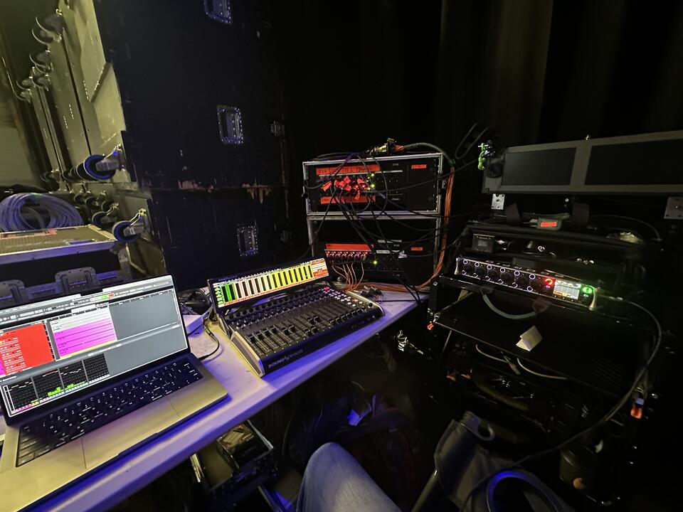 BTS of a spatial audio recording for Apple Music